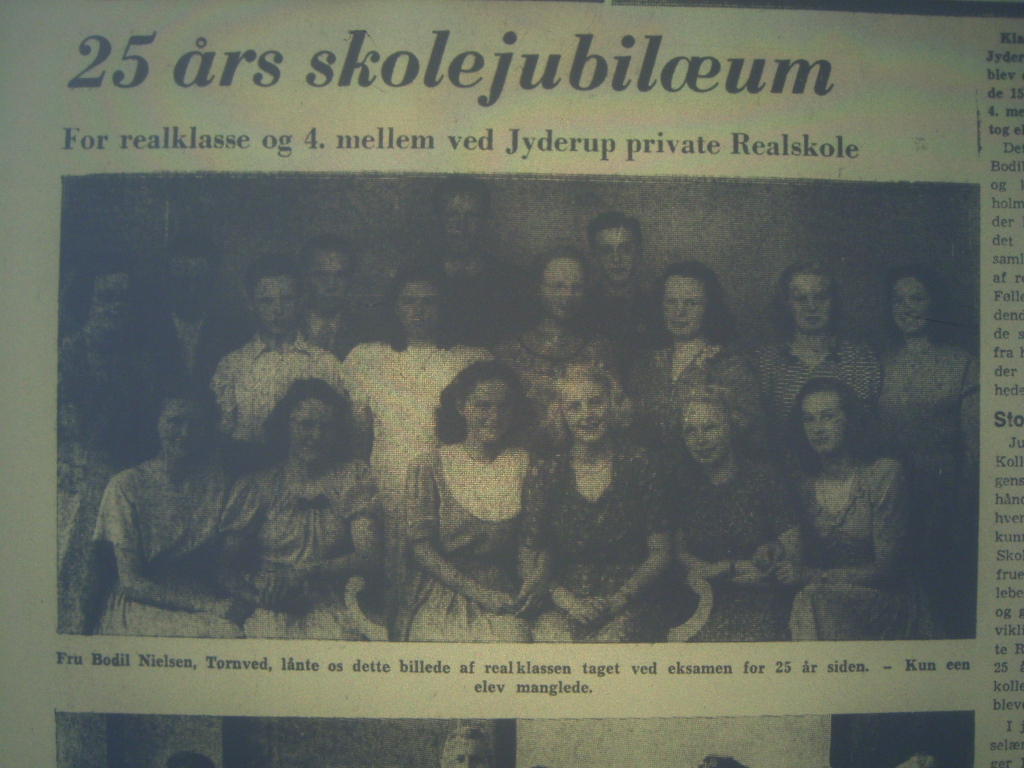 Jyderup Realskoles 4. Mellem- og Realklasse 1949